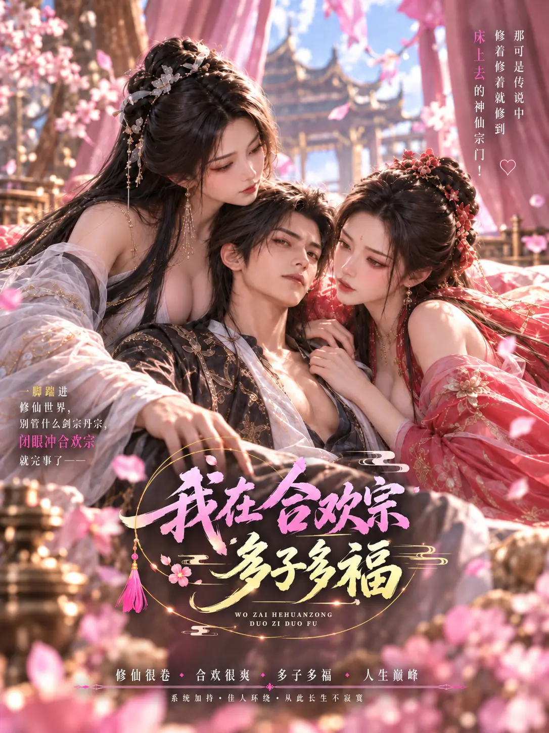 《我在合欢宗多子多福》 玄幻 仙侠 恋爱 高清海报